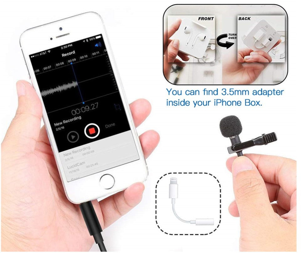 Lapel Lavalier USB Microphone AANHORA-SHOPPING
