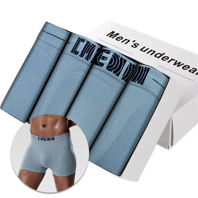 Men's Cotton Boxers 4 pcs Set AANHORA-SHOPPING
