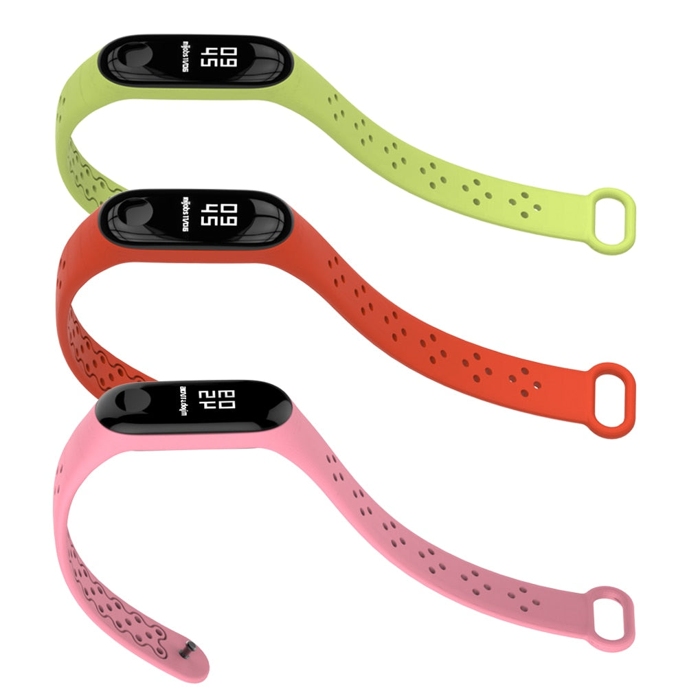 Perforated Silicone Band for Xiaomi Mi Band 3 AANHORA-SHOPPING