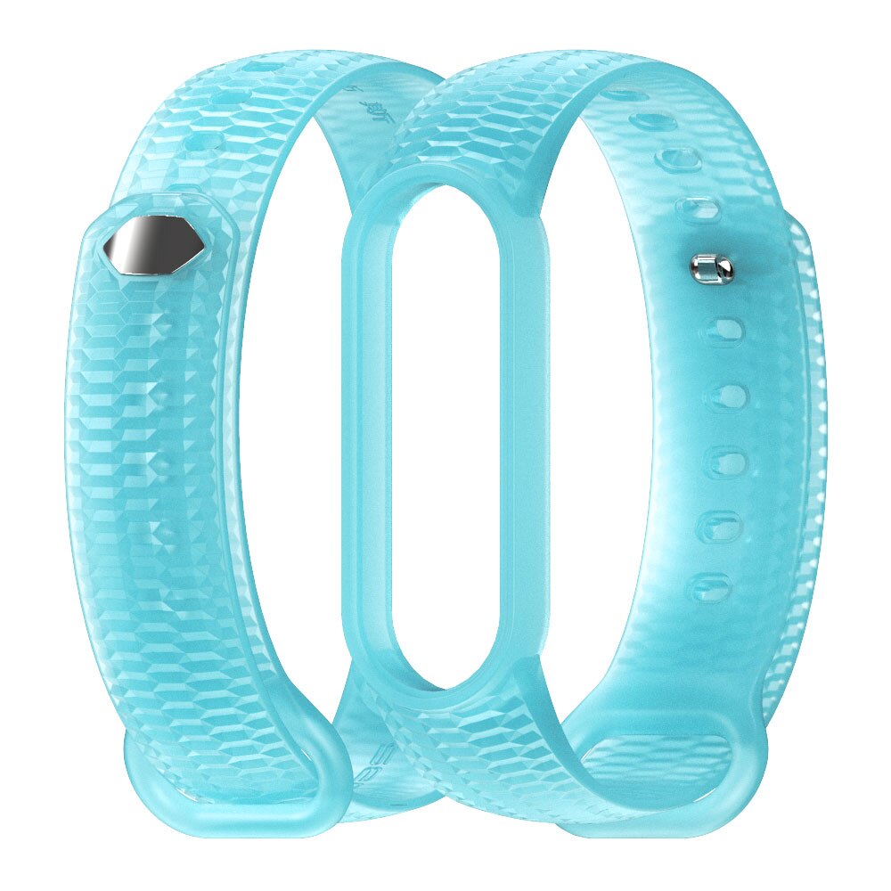 Transparent Silicone Band for Xiaomi Mi Band 3 and 4 AANHORA-SHOPPING