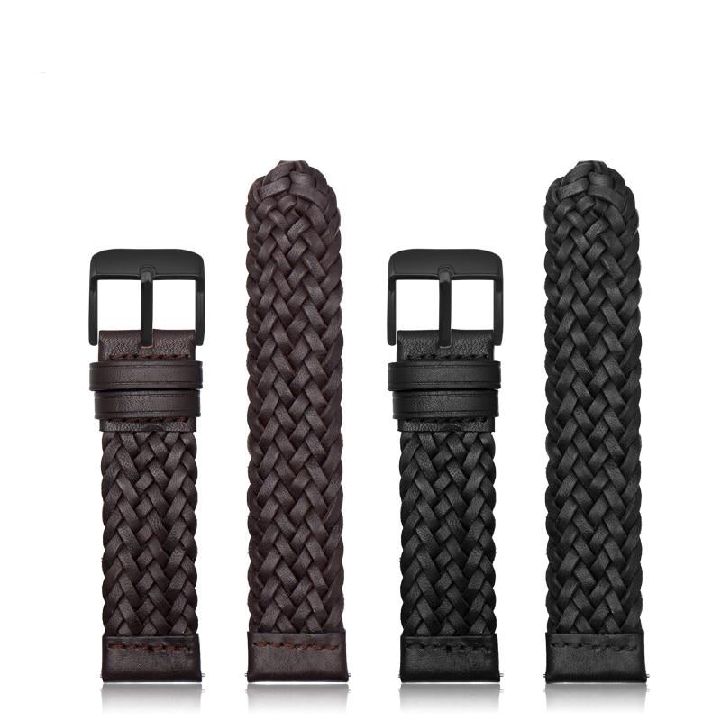 Universal Braided Leather Smart Watch Band AANHORA-SHOPPING