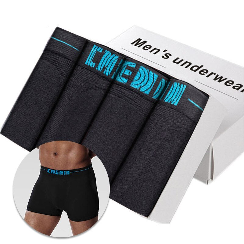 Men's Cotton Boxers 4 pcs Set AANHORA-SHOPPING