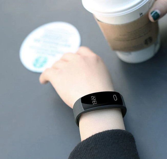 Laconic Style Waterproof Fitness Wristband AANHORA-SHOPPING