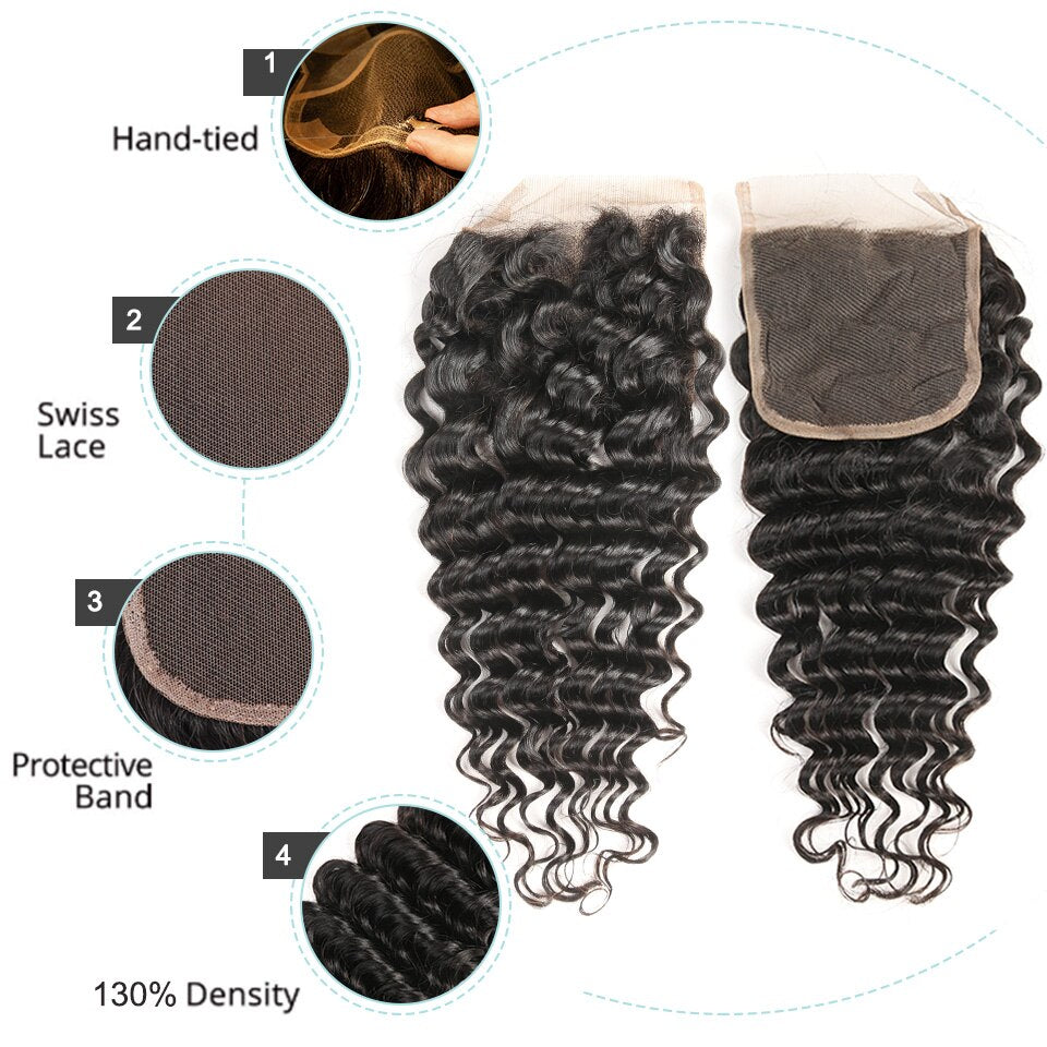 Deep Wave Brazilian Hair Bundles AANHORA-SHOPPING