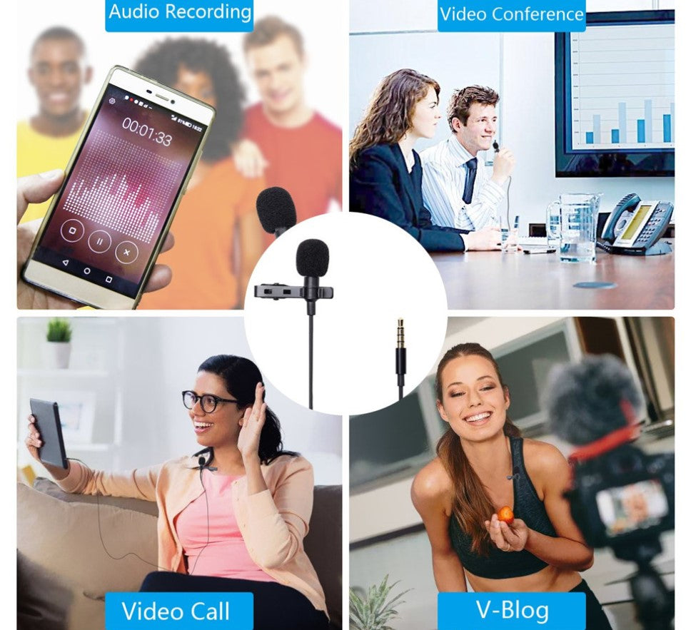 Lapel Lavalier USB Microphone AANHORA-SHOPPING