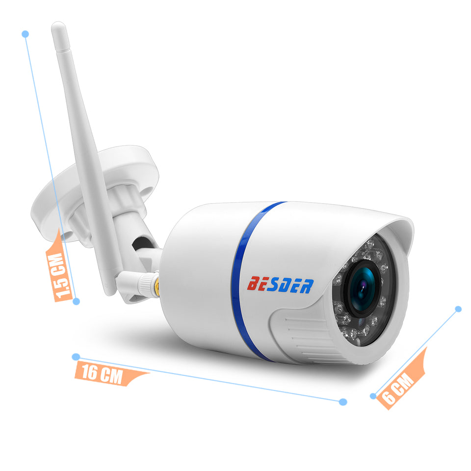 Weatherproof Adjustable Wi-Fi Full-HD Camera With SD Card Slot AANHORA-SHOPPING