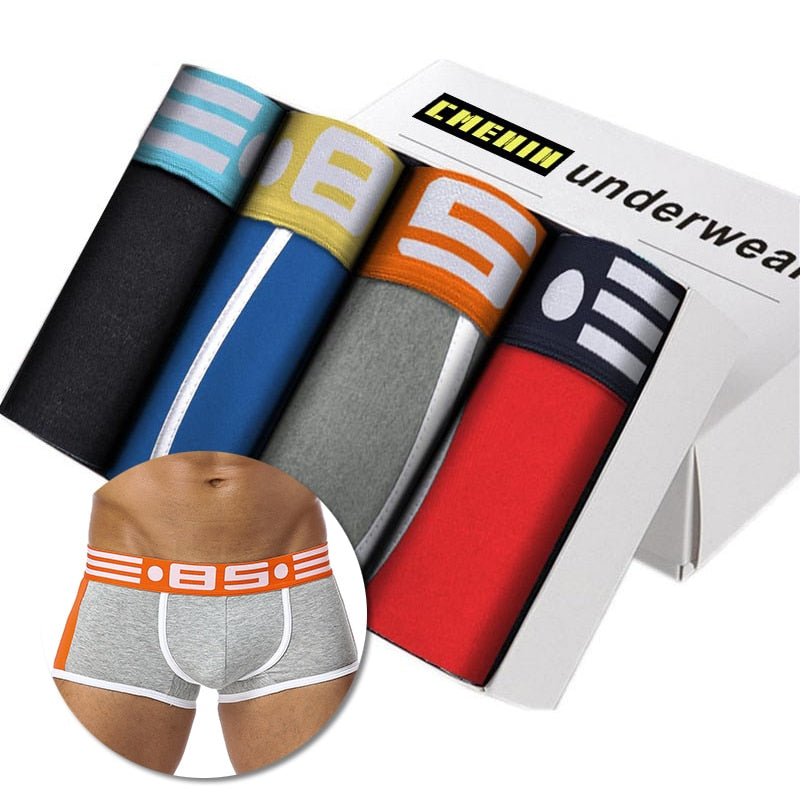 Men's Cotton Boxers 4 pcs Set