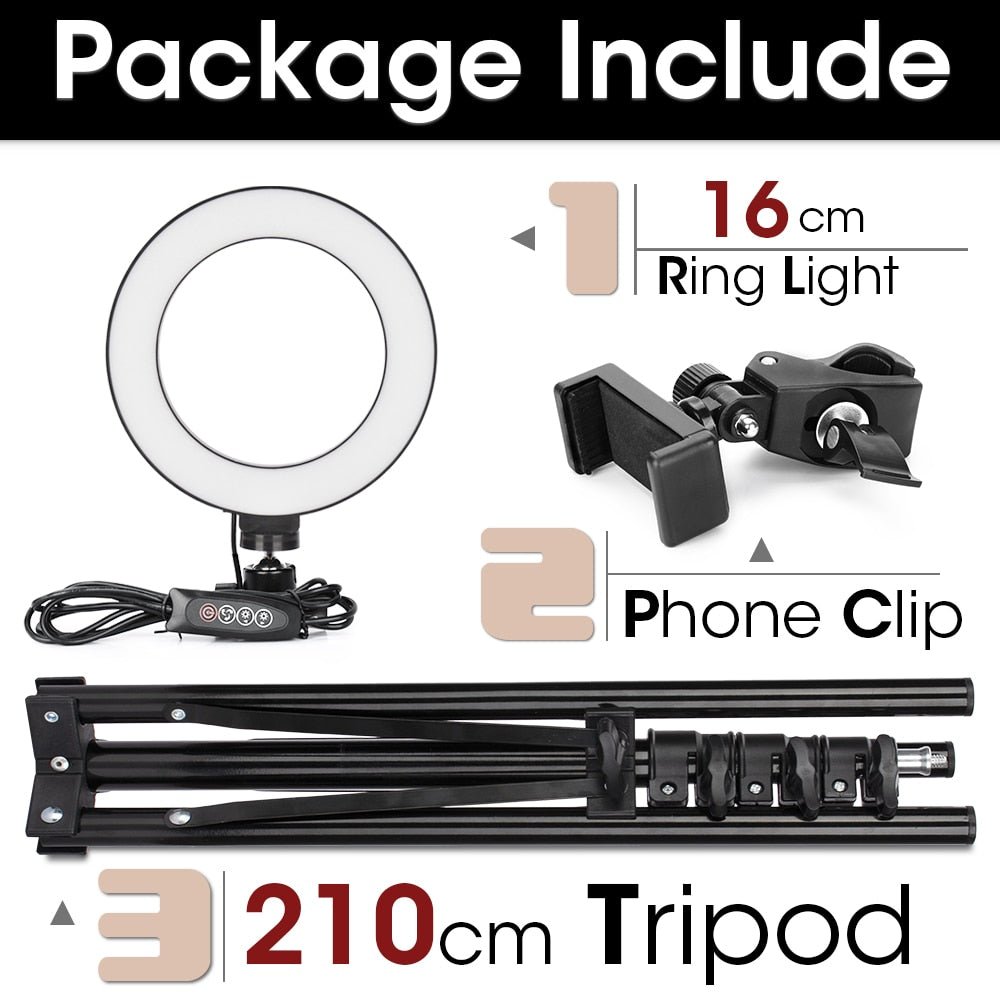 Dimmable Camera LED Light Ring AANHORA-SHOPPING