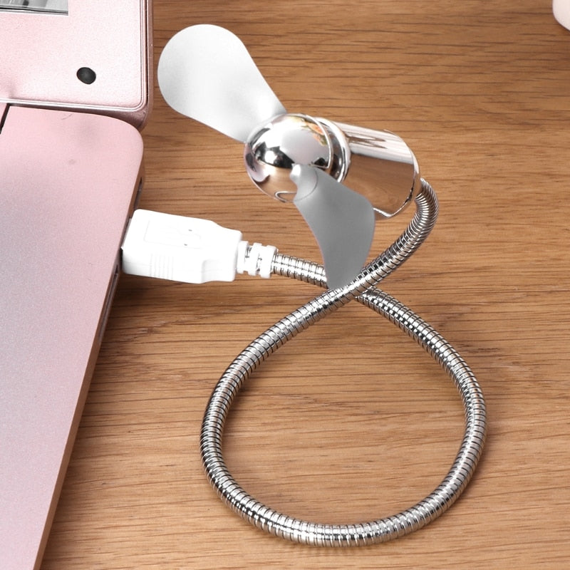 Cute Handy Flexible Metal USB Mini Fan AANHORA-SHOPPING