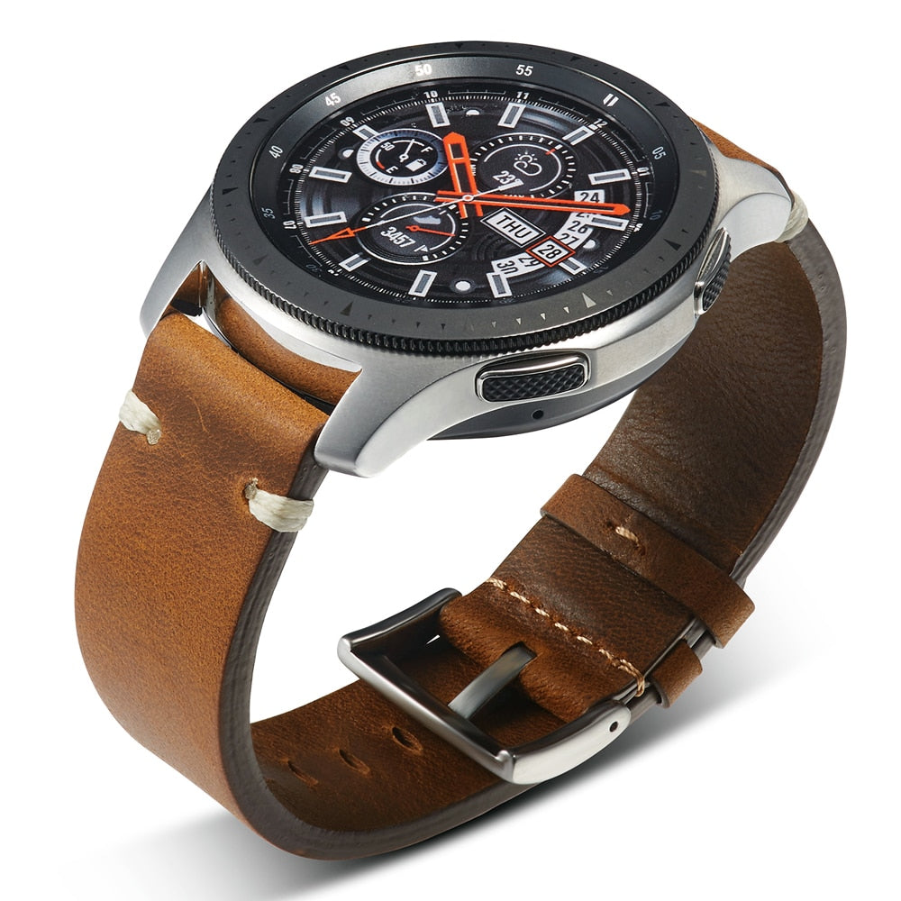 Universal Quick Release Leather Watchband AANHORA-SHOPPING