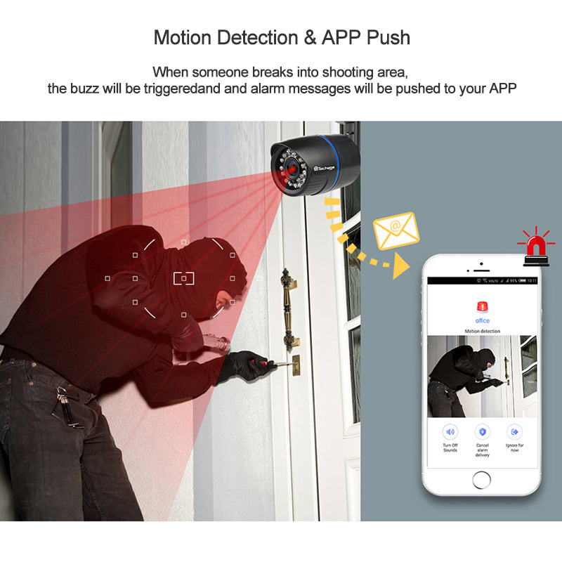 Wireless Outdoor IP Camera with IR Night Vision AANHORA-SHOPPING