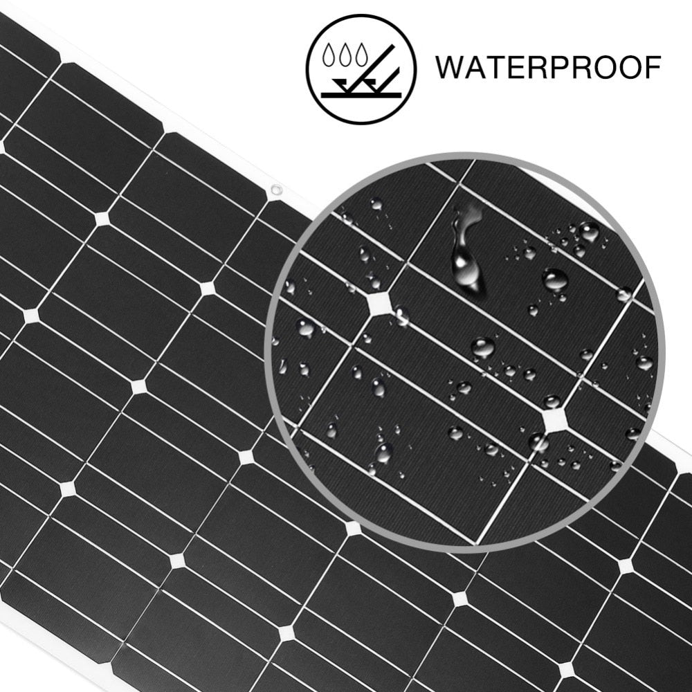 100W Monocrystalline Flexible Solar Panels AANHORA-SHOPPING