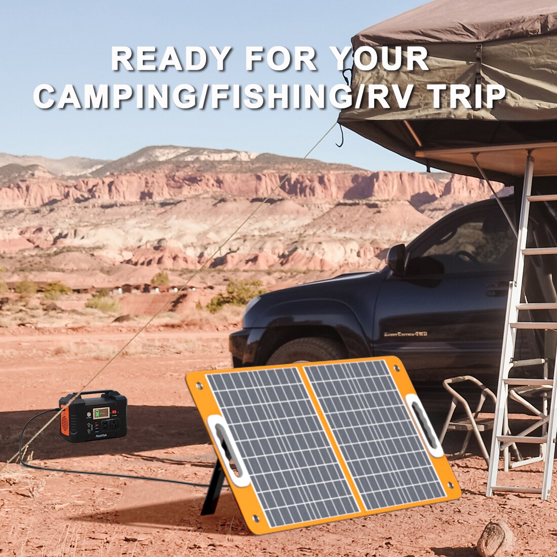 Foldable Solar Panel for Camping AANHORA-SHOPPING
