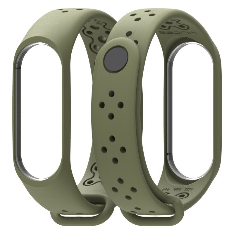 Perforated Silicone Band for Xiaomi Mi Band 3 AANHORA-SHOPPING