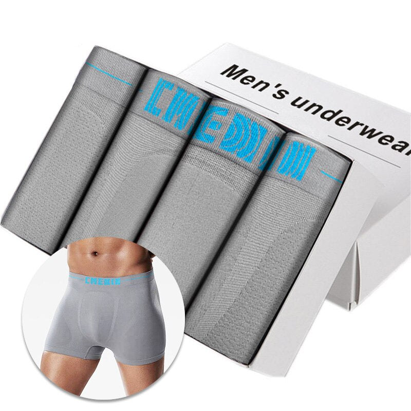 Men's Cotton Boxers 4 pcs Set AANHORA-SHOPPING