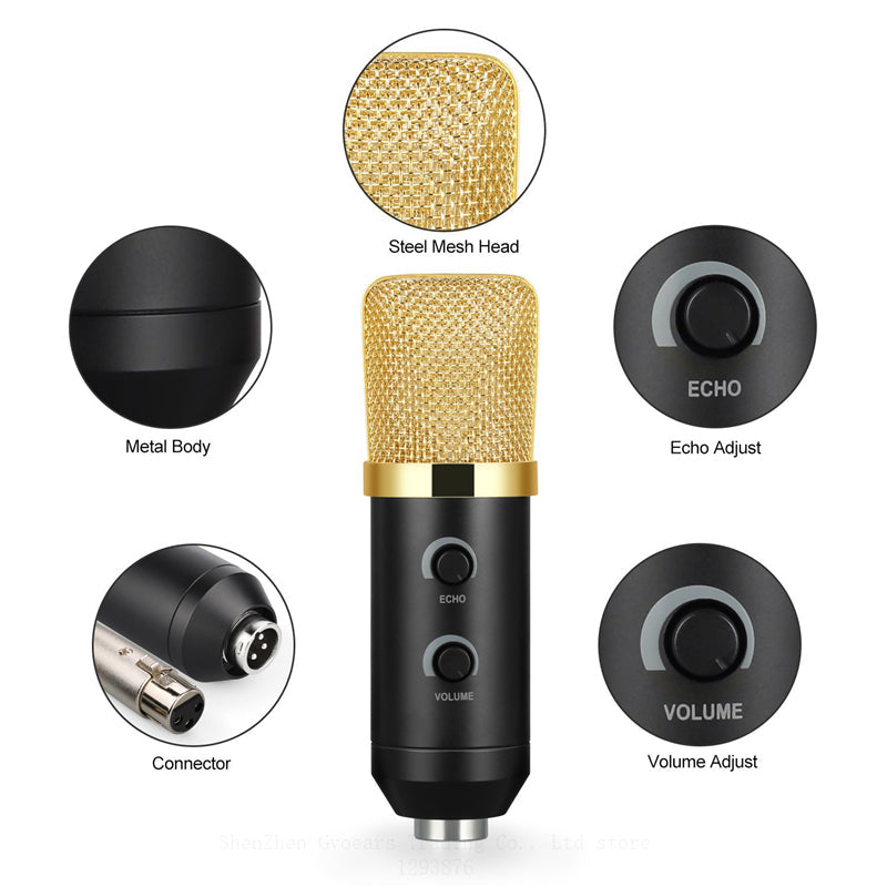 Professional Desktop Studio USB Condenser Microphone AANHORA-SHOPPING