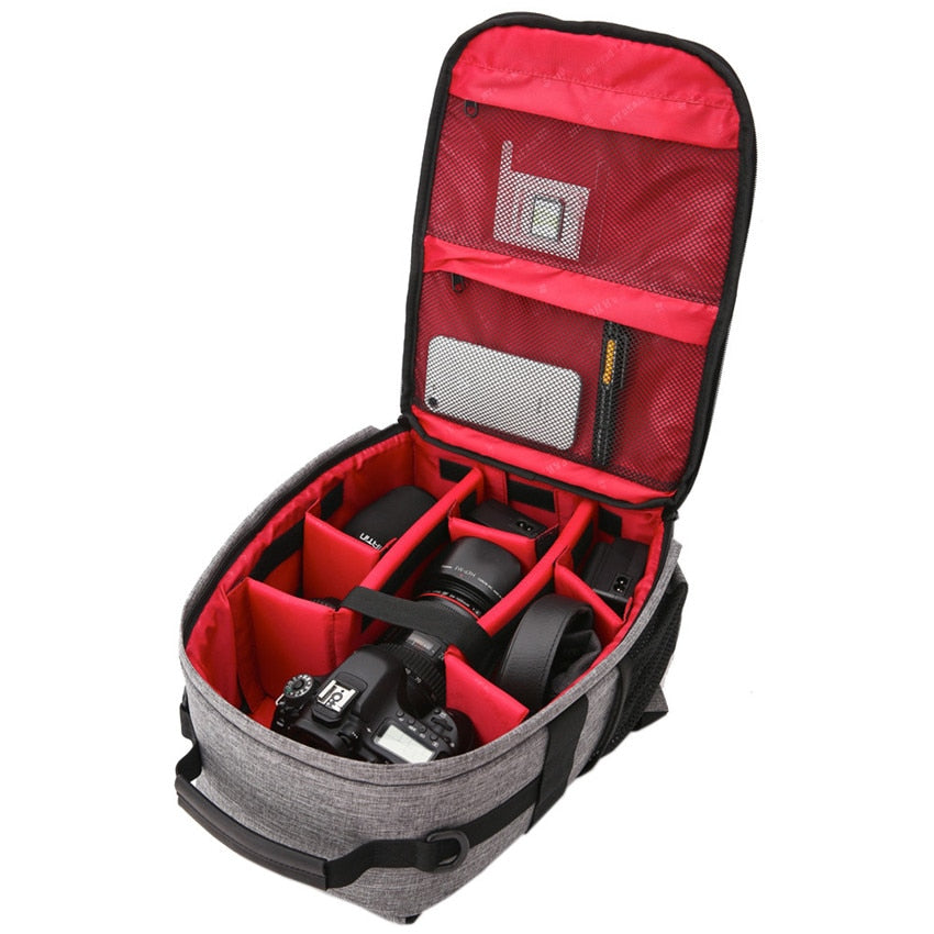 Compact Waterproof Padded Camera Backpack AANHORA-SHOPPING