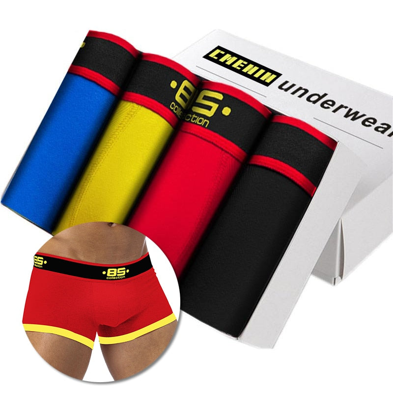 Men's Cotton Boxers 4 pcs Set