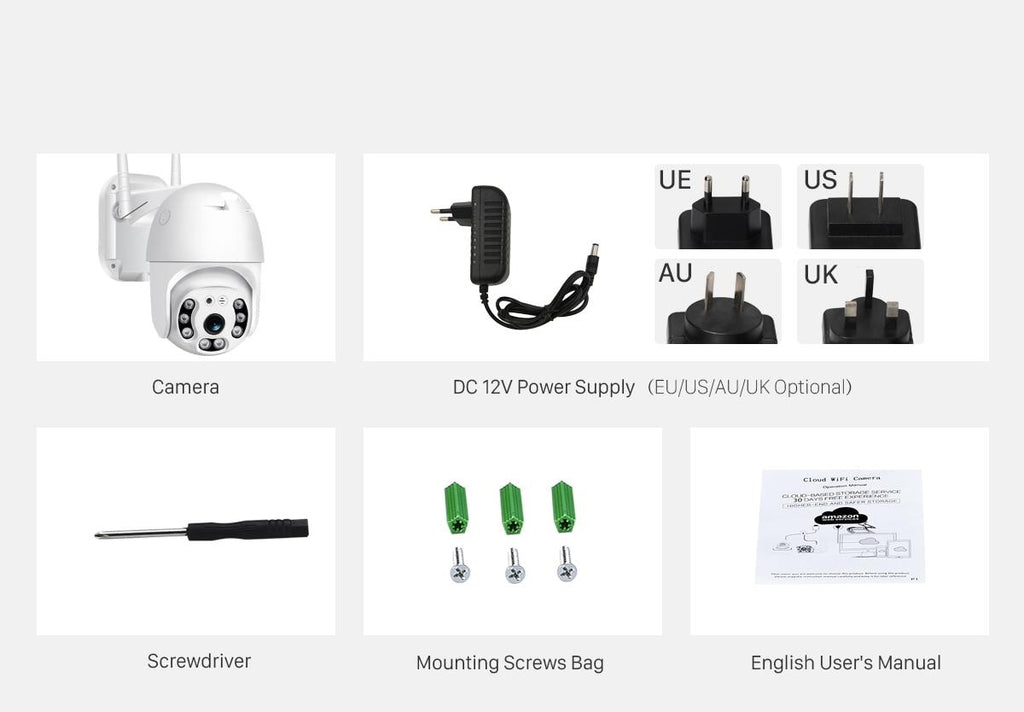 1080P Outdoor Zoom Security Camera AANHORA-SHOPPING