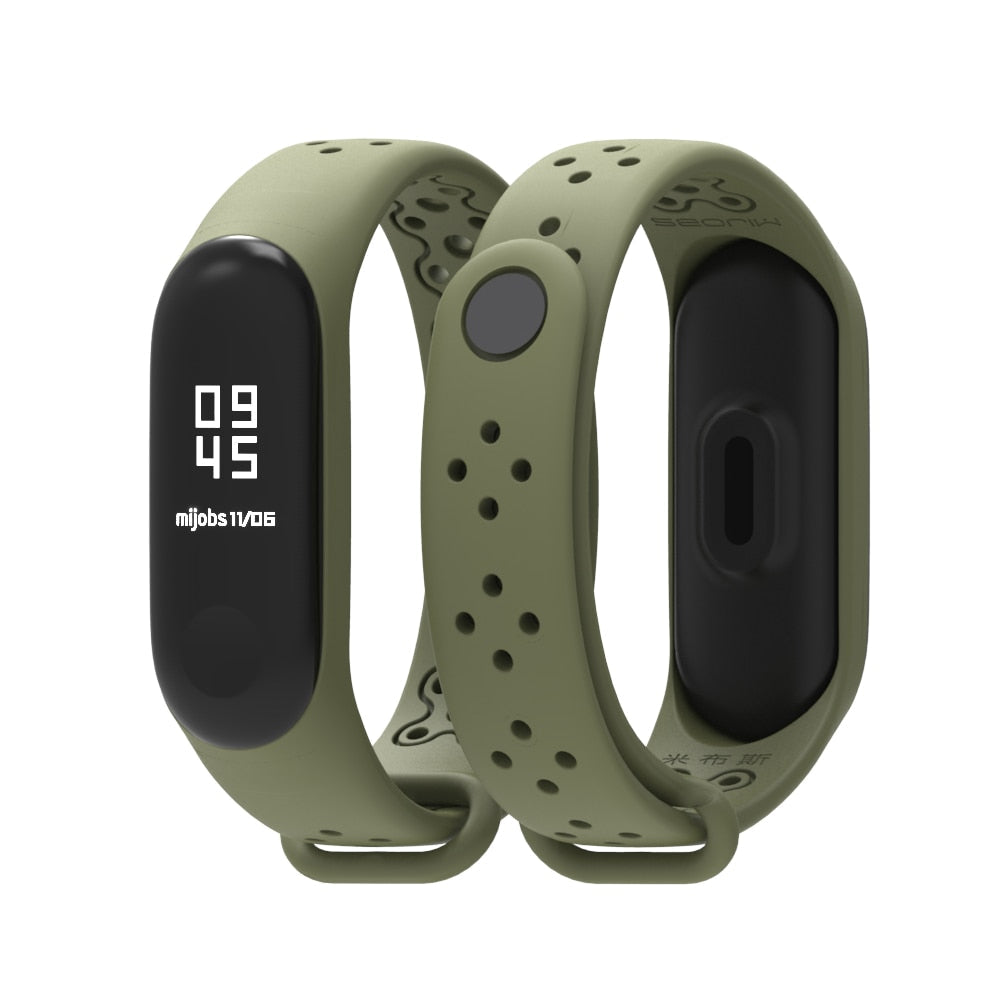 Perforated Silicone Band for Xiaomi Mi Band 3 AANHORA-SHOPPING