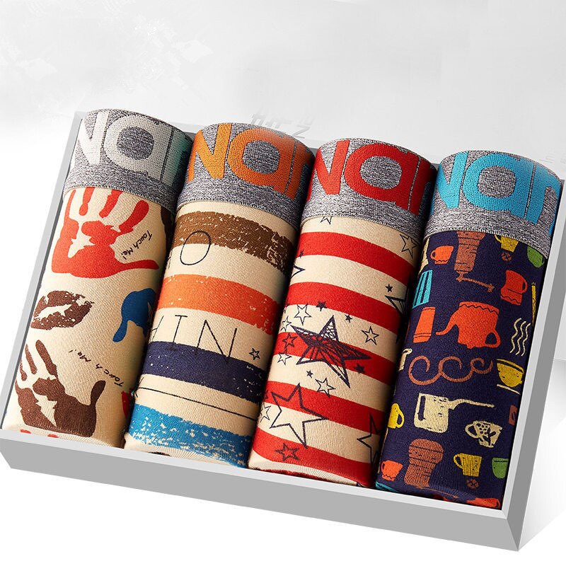 Men's Boxers 4 pcs Set AANHORA-SHOPPING