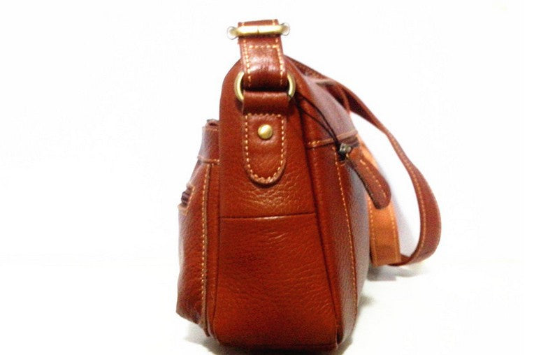 Vintage Soft Genuine Leather Women's Shoulder Bag AANHORA-SHOPPING