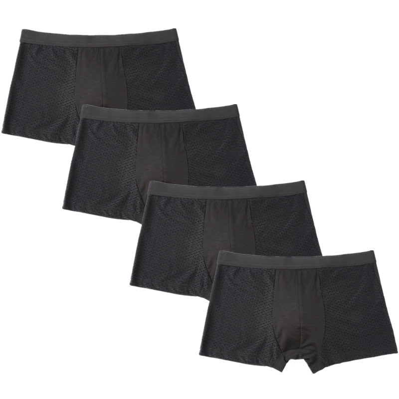Men's Bamboo Fiber Boxers 4 Pcs/Set