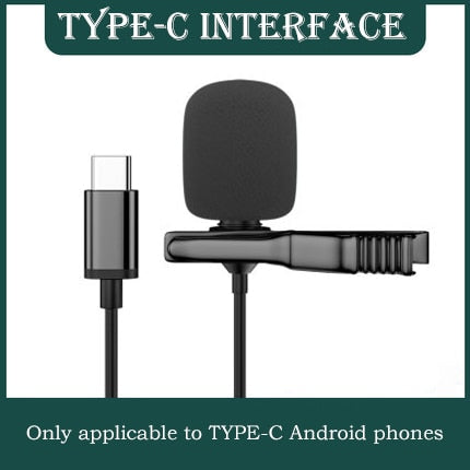 Lapel Lavalier USB Microphone AANHORA-SHOPPING