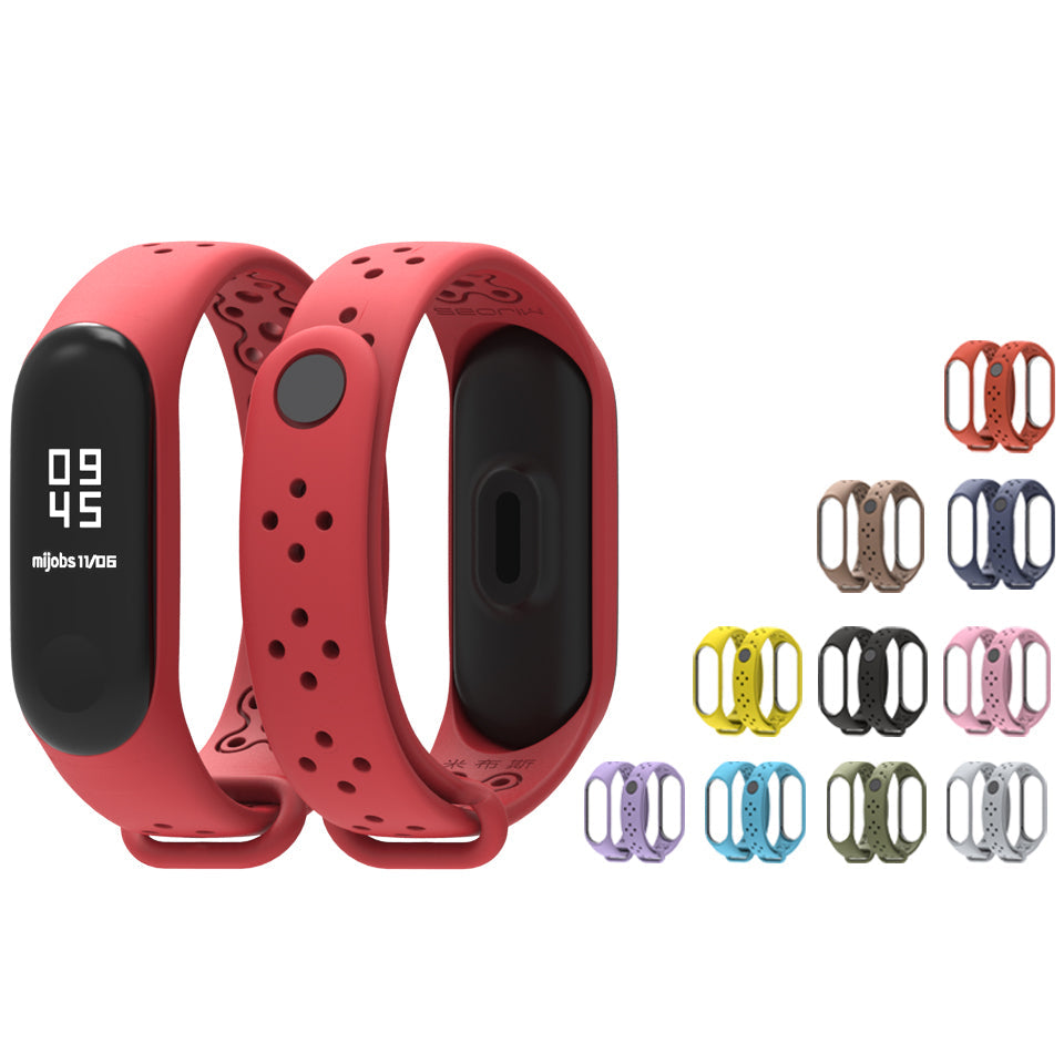 Perforated Silicone Band for Xiaomi Mi Band 3 AANHORA-SHOPPING