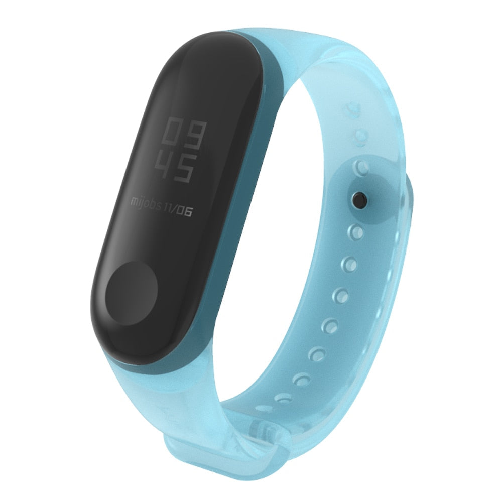 Transparent Silicone Band for Xiaomi Mi Band 3 and 4 AANHORA-SHOPPING