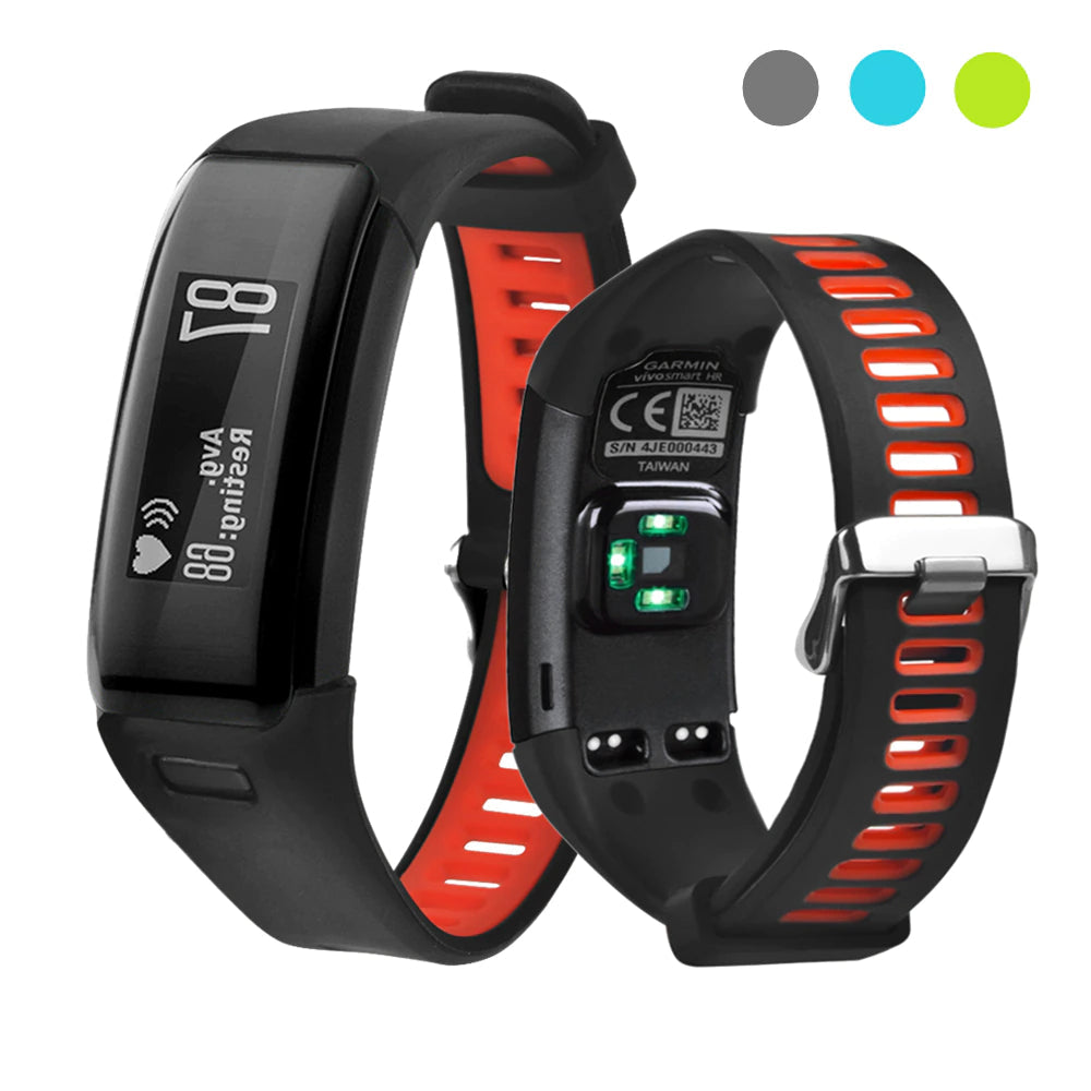 Double Colored Silicone Wristband for Garmin Vivosmart HR AANHORA-SHOPPING