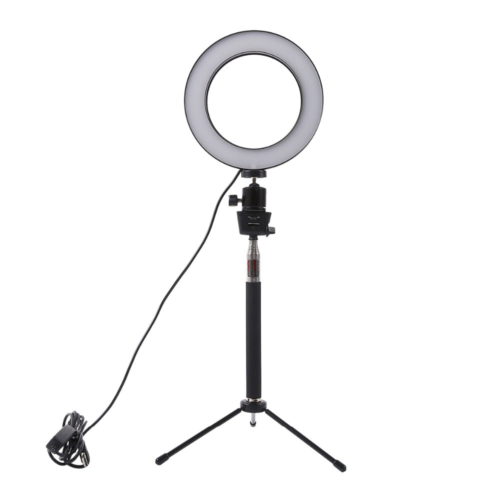 Compact LED Camera Light Ring AANHORA-SHOPPING