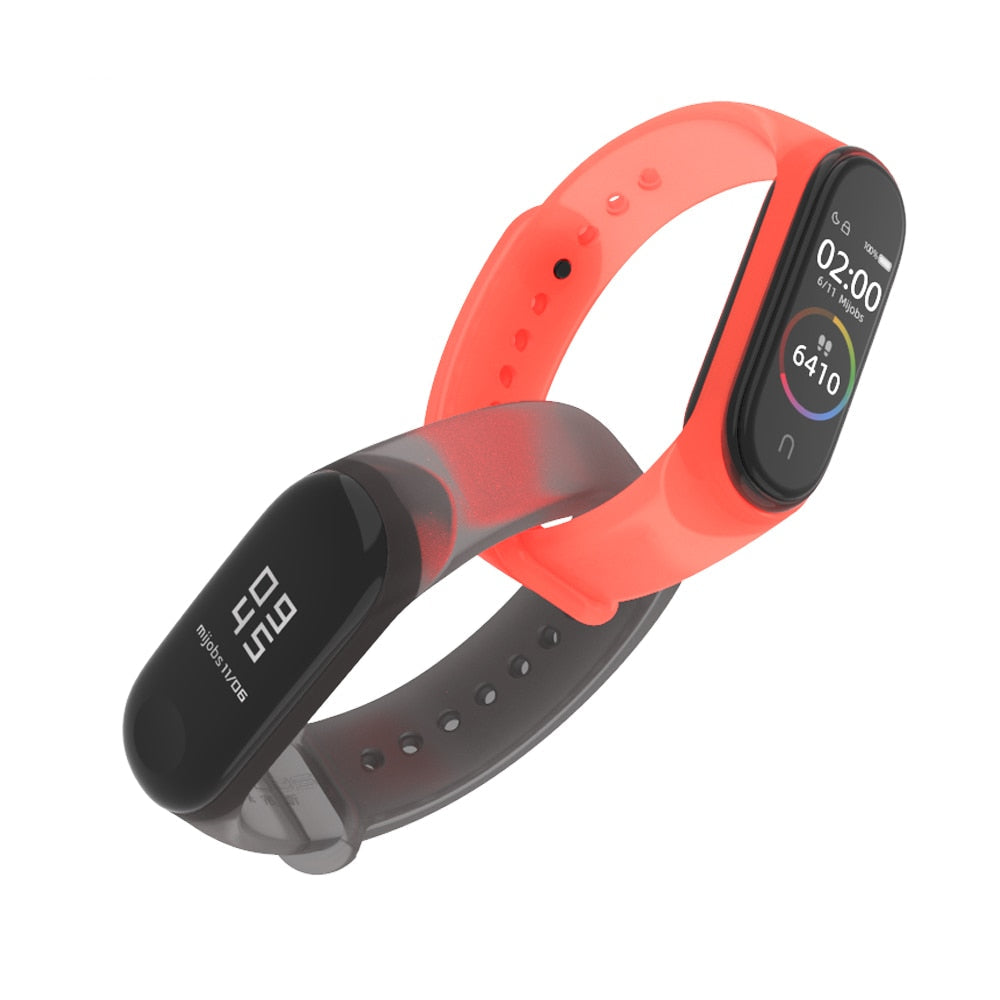 Transparent Silicone Band for Xiaomi Mi Band 3 and 4 AANHORA-SHOPPING