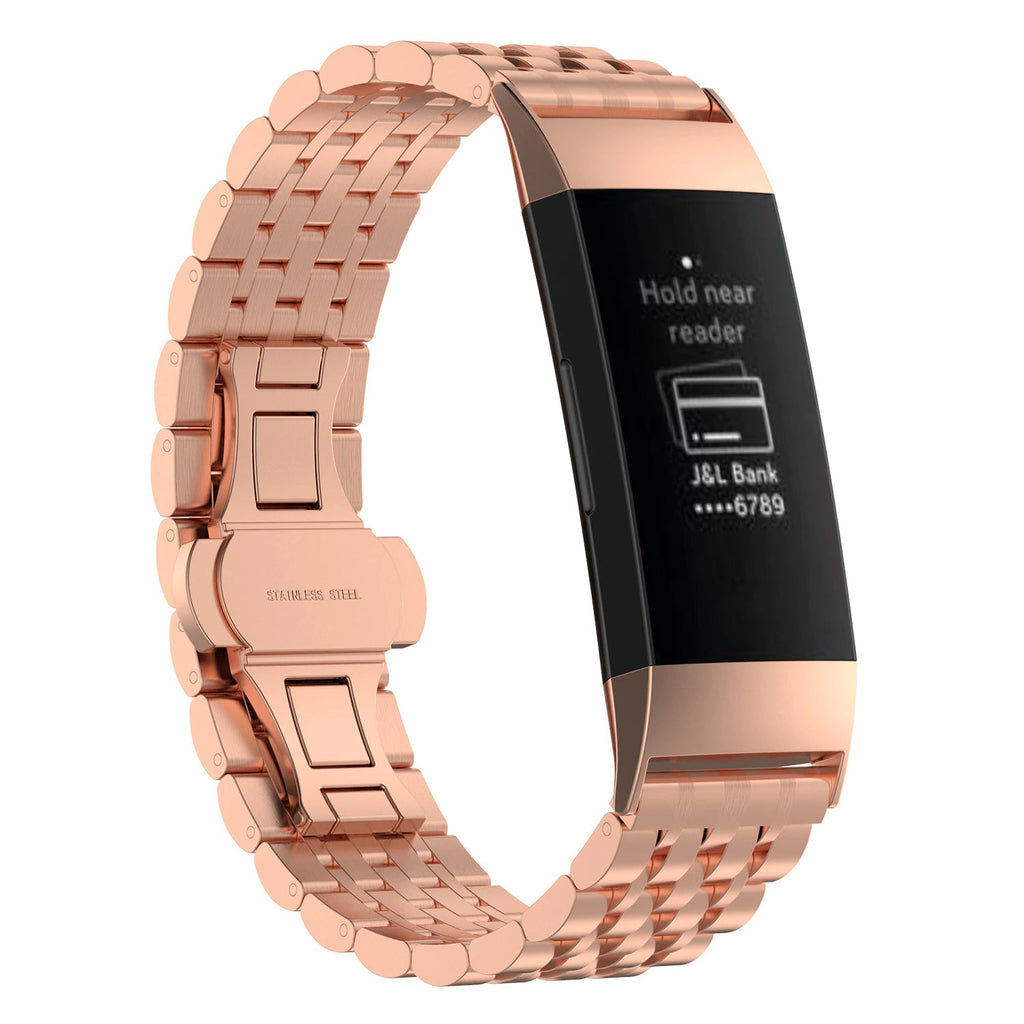 Classic Stainless Steel Band for Fitbit Charge 3 / 4 AANHORA-SHOPPING