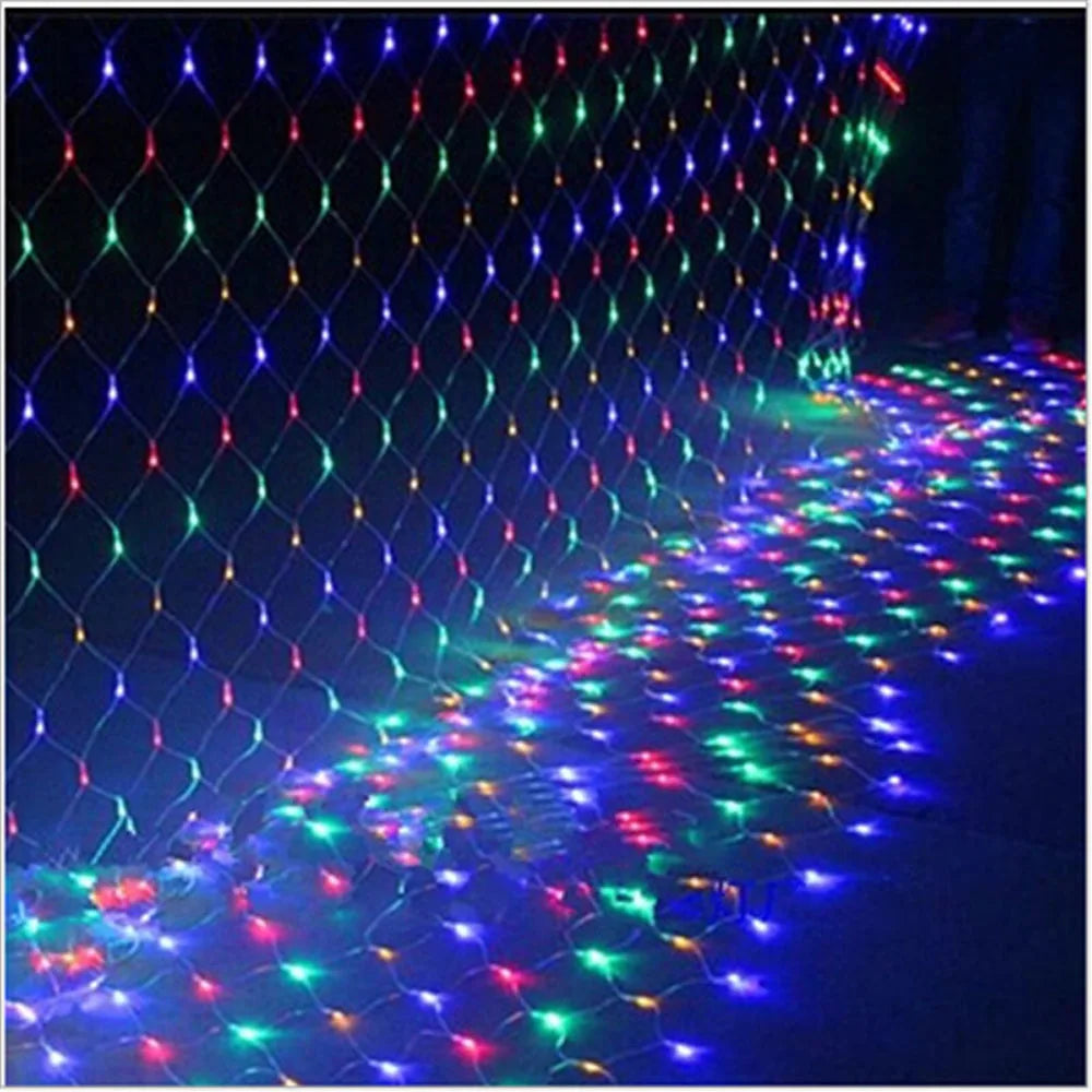 Guirnaldas de Navidad de 4mx6M, 1.5MX1.5M, 2x3M, Luces LED de Red, Luces de Hadas para Navidad, Fiesta, Jardín, Boda, Decoración, Cortina de Luces AANHORA-SHOPPING