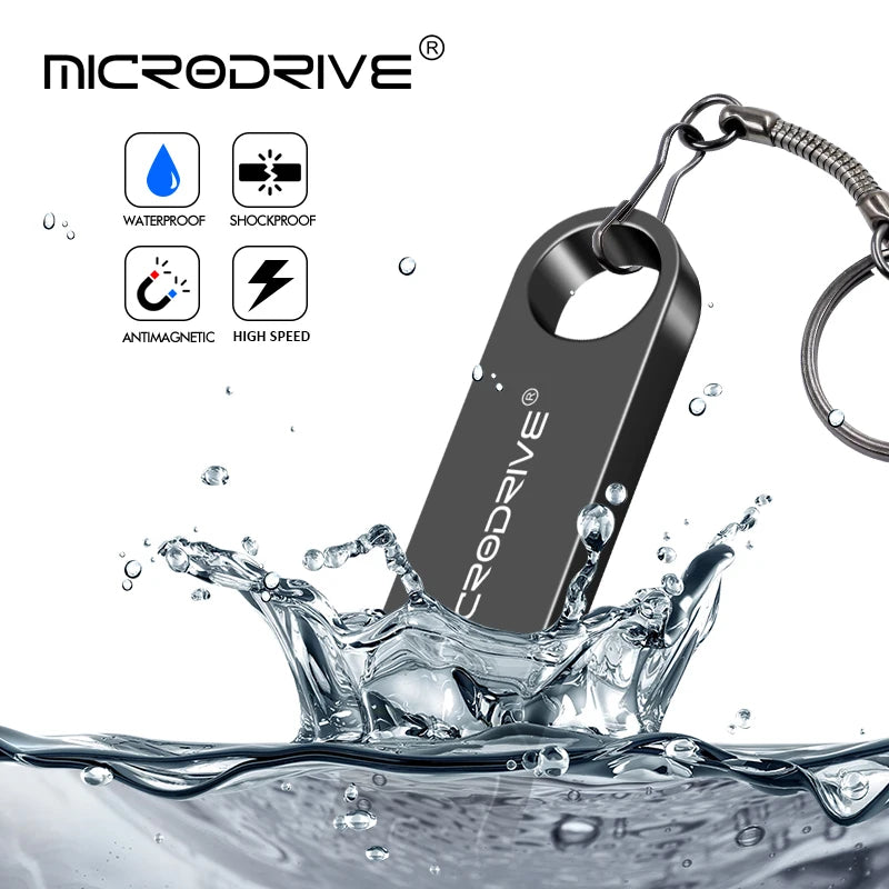 New Arrival USB Flash Drive 4GB 64GB 32GB High Speed Pen Drive 128GB Pendrive Waterproof Metal U Disk Memoria Cel USB Stick GI AANHORA-SHOPPING