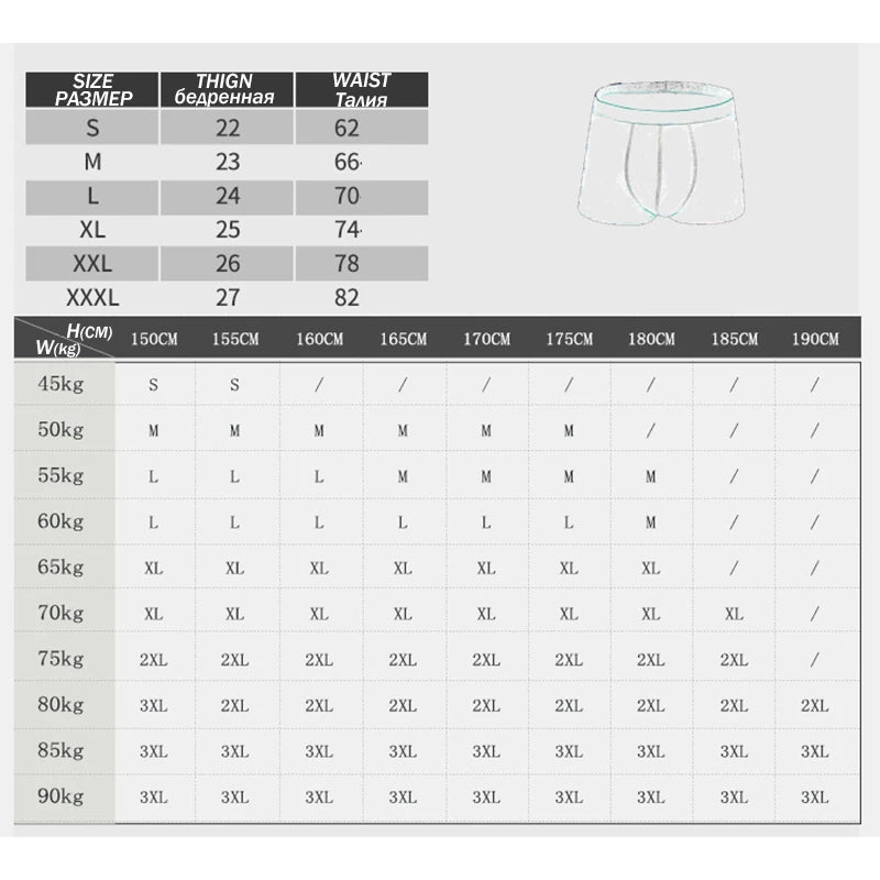 6pcs/lot Oversized Cotton Mens Underpants Soft Boxer Men Breathable Solid Underwear Flexible Boxershorts  Vetement Homme AANHORA-SHOPPING