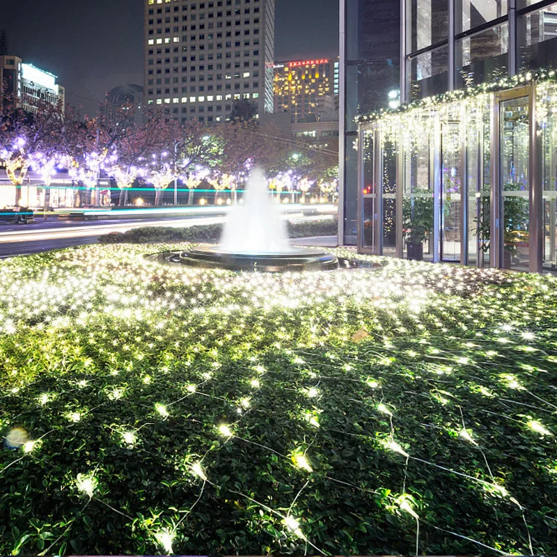 Guirnaldas de Navidad de 4mx6M, 1.5MX1.5M, 2x3M, Luces LED de Red, Luces de Hadas para Navidad, Fiesta, Jardín, Boda, Decoración, Cortina de Luces AANHORA-SHOPPING