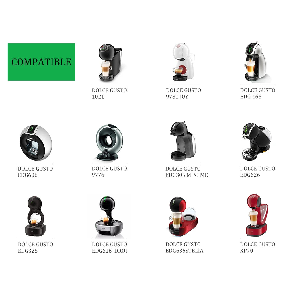 Reusable coffee capsules for Dolce Gusto refillable capsule espresso filter stainless steel filter box iCafilas AANHORA-SHOPPING