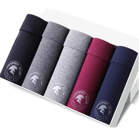 Ropa interior caliente para hombre, Boxer de algodón para hombre, calzoncillos de marca, bragas masculinas, pantalones cortos transpirables, bolsa convexa en U de talla grande L-5XL AANHORA-SHOPPING