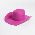 USPOP Sombrero de vaquero de lana 100% Sombrero de fieltro de ala ancha unisex Color sólido Estilo Fedora clásico Múltiples tamaños S-XL Otoño Invierno AANHORA-SHOPPING