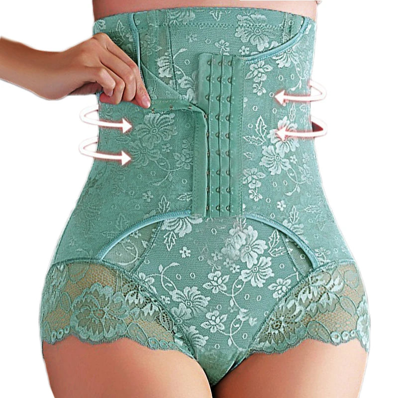 Dimmkof-bragas moldeadoras de cuerpo de encaje, ropa interior moldeadora, cintura alta, Control de barriga, moldeador de cuerpo, ropa interior, bragas, cintura adelgazante AANHORA-SHOPPING