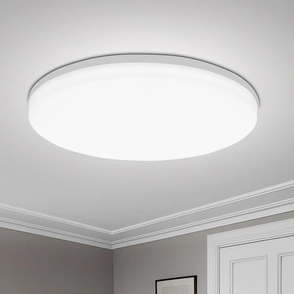Lámpara de techo LED moderna, lámpara redonda de ahorro de energía para dormitorio, adecuada para sala de estar y dormitorio, luz LED interior AANHORA-SHOPPING