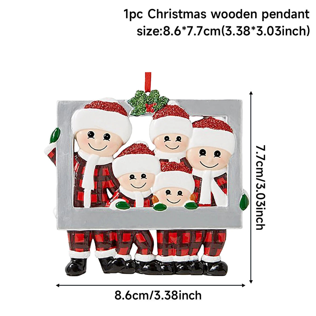 Colgante de Navidad DIY, adornos navideños familiares personales para el hogar, adorno colgante para árbol de Navidad, Año Nuevo 2026 AANHORA-SHOPPING