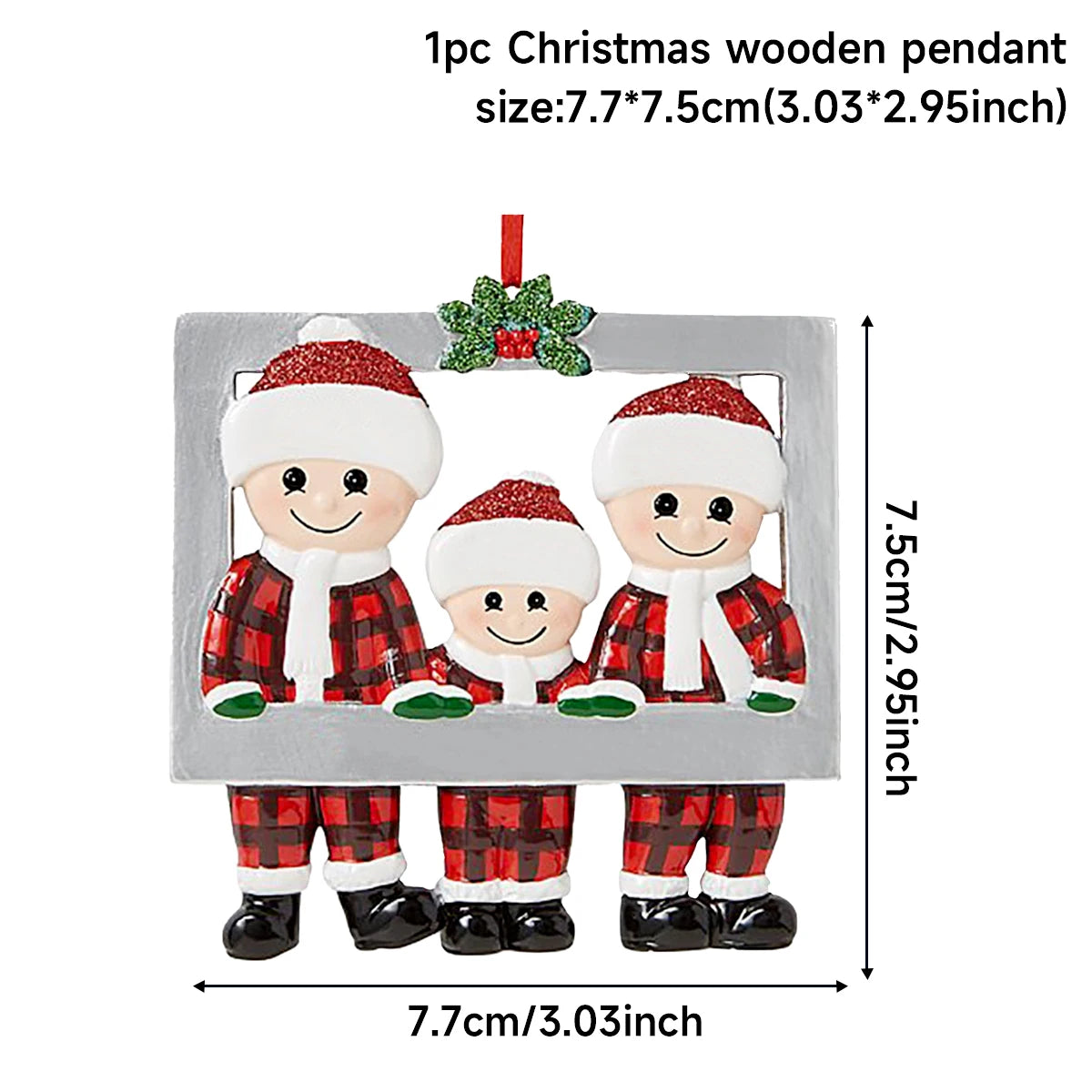 Colgante de Navidad DIY, adornos navideños familiares personales para el hogar, adorno colgante para árbol de Navidad, Año Nuevo 2026 AANHORA-SHOPPING