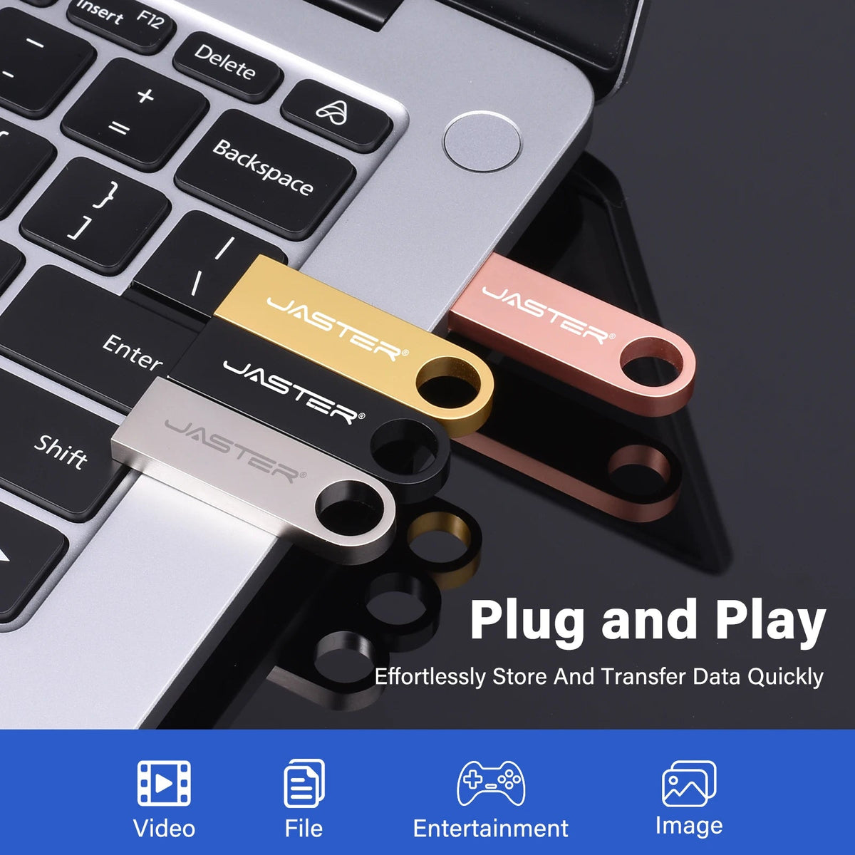 Mini Metal USB Flash Drive 128GB Free Custom Logo Pen Drive 64GB 32GB Personalized Customization Memory Stick Pendrive 16GB 8GB AANHORA-SHOPPING