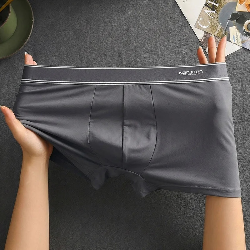 1 Pieza de Bóxers para Hombre, Ropa Interior Masculina, Pantalones Cortos de Algodón, Calzoncillos Sexys, Talla Grande, Bóxers para Hombre, Lencería Convexa en U, 6XL AANHORA-SHOPPING