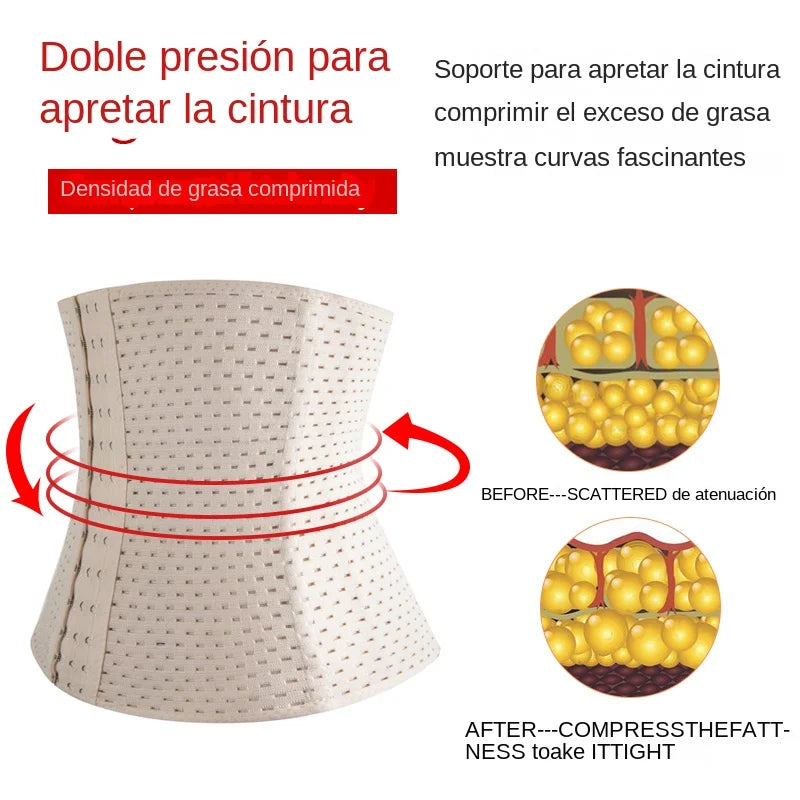 Entrenador de cintura Shapers corsé para hombres reductor de Abdomen cinturón adelgazante Shapewear correa de modelado de alta compresión faja de entrenamiento Faja AANHORA-SHOPPING