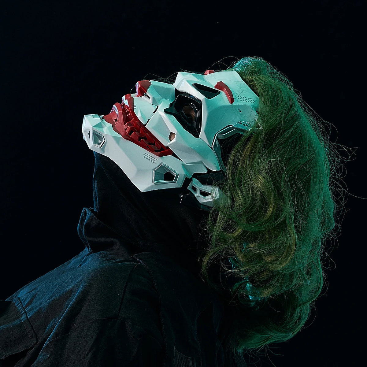 Máscaras Cyberpunk, Trenzas de Payaso, Cosplay 2D, Productos Personalizados de Resina, Accesorios de Juego de Rol de Anime para Halloween, Regalos y Juguetes AANHORA-SHOPPING