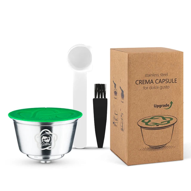 Reusable coffee capsules for Dolce Gusto refillable capsule espresso filter stainless steel filter box iCafilas AANHORA-SHOPPING